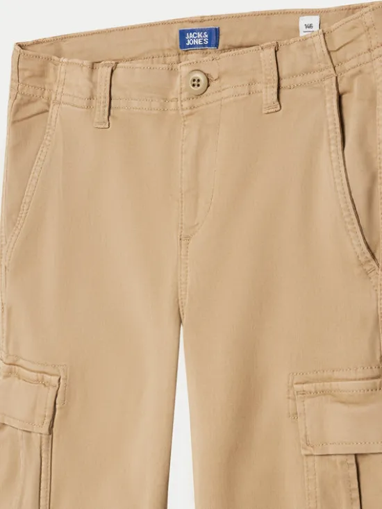 Jack & Jones Junior Spodnie materiałowe 12261033 Beżowy Regular Fit