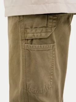 Jack & Jones Junior Spodnie materiałowe Alex 12253790 Brązowy Loose Fit