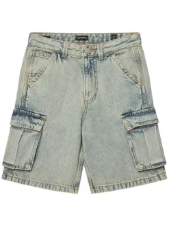 Jack & Jones Junior Szorty jeansowe Alex 12278977 Niebieski Baggy Fit