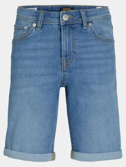 Jack & Jones Junior Szorty jeansowe 12257395 Niebieski Regular Fit