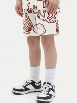 Jack & Jones Junior Szorty materiałowe 12277599 Écru Relaxed Fit