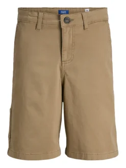Jack & Jones Junior Szorty materiałowe Tony 12268938 Brązowy Relaxed Fit