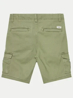 Jack & Jones Junior Szorty materiałowe 12182856 Zielony Cargo Fit