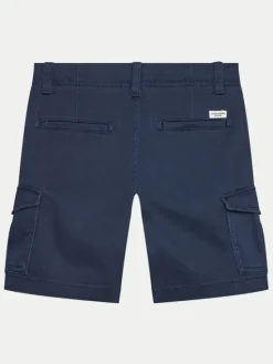 Jack & Jones Junior Szorty materiałowe 12182856 Granatowy Cargo Fit
