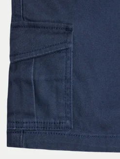 Jack & Jones Junior Szorty materiałowe 12182856 Granatowy Cargo Fit