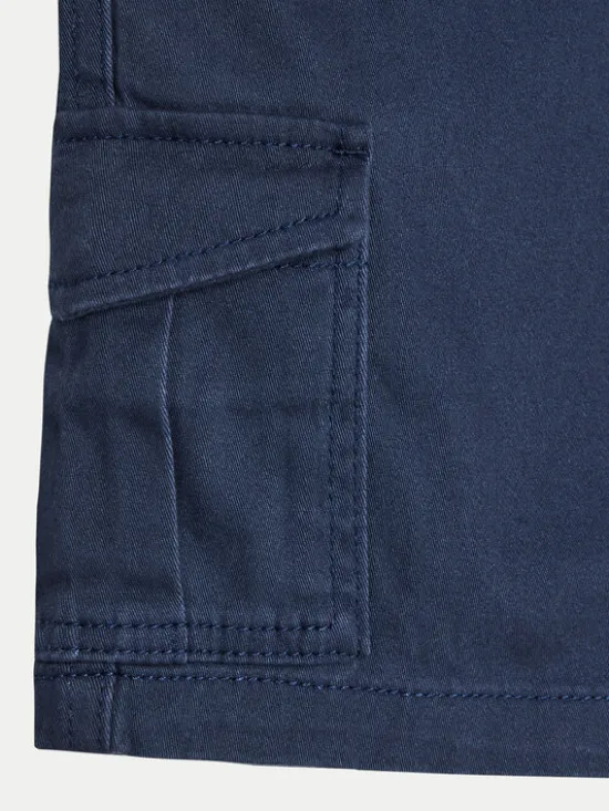 Jack & Jones Junior Szorty materiałowe 12182856 Granatowy Cargo Fit