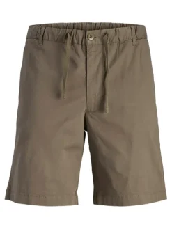 Jack & Jones Junior Szorty materiałowe Jaiden 12275013 Brązowy Loose Fit