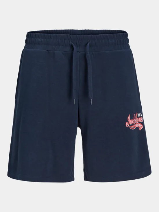Jack & Jones Junior Szorty sportowe Logo 12257300 Granatowy Slim Fit