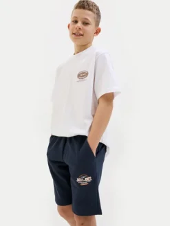 Jack & Jones Junior Szorty sportowe Logo 12249970 Granatowy Slim Fit