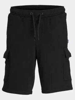 Jack & Jones Junior Szorty sportowe Bradley 12254213 Czarny Regular Fit