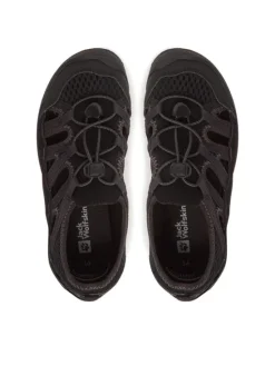 Jack Wolfskin Sandały Levente Sandal A64080 S Czarny