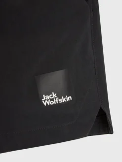 Jack Wolfskin Szorty materiałowe Teen 1609871 Czarny Regular Fit