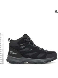 Jack Wolfskin Trekkingi Vojo Tour Texapore Mid A64104 Czarny