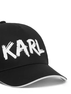 Karl Lagerfeld Kids Czapka z daszkiem Z31222 M Czarny
