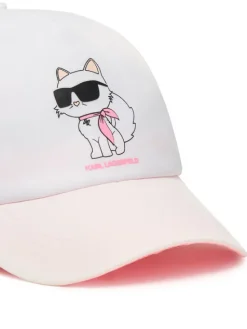 Karl Lagerfeld Kids Czapka z daszkiem Z31235 M Biały