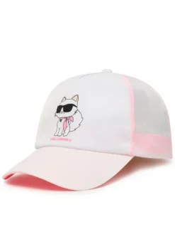 Karl Lagerfeld Kids Czapka z daszkiem Z31235 M Biały