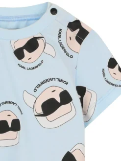 Karl Lagerfeld Kids Komplet t-shirt i spodenki Z31070 S Kolorowy Regular Fit