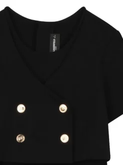 Karl Lagerfeld Kids Sukienka codzienna Z31142 S Czarny Regular Fit