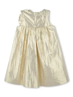 Karl Lagerfeld Kids Sukienka elegancka Z30474 D Złoty Regular Fit