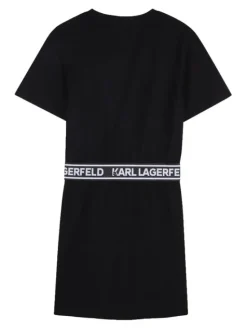 Karl Lagerfeld Kids Sukienka codzienna Z31152 D Czarny Regular Fit
