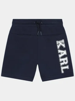 Karl Lagerfeld Kids Szorty sportowe Z30025 S Granatowy Regular Fit