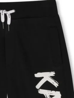 Karl Lagerfeld Kids Szorty sportowe Z31082 D Czarny Loose Fit