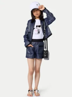 Karl Lagerfeld Kids T-Shirt Z31157 D Biały Regular Fit