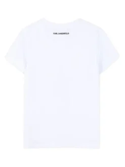 Karl Lagerfeld Kids T-Shirt Z31157 D Biały Regular Fit
