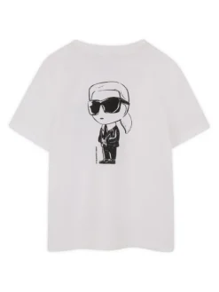 Karl Lagerfeld Kids T-Shirt Z31103 S Biały Regular Fit