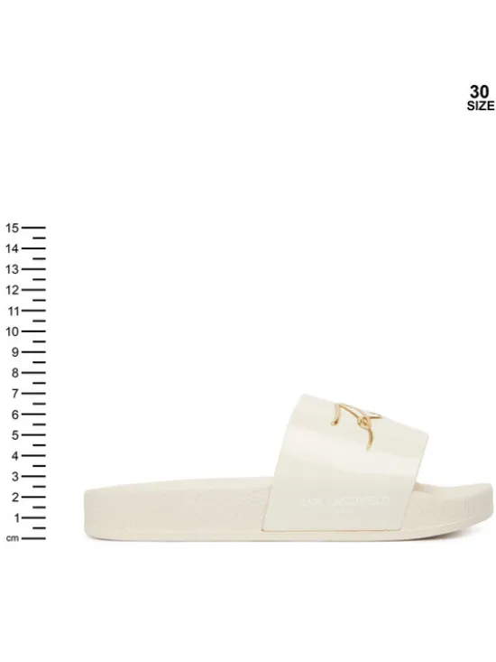 KARL LAGERFELD Klapki Z31174 M Biały