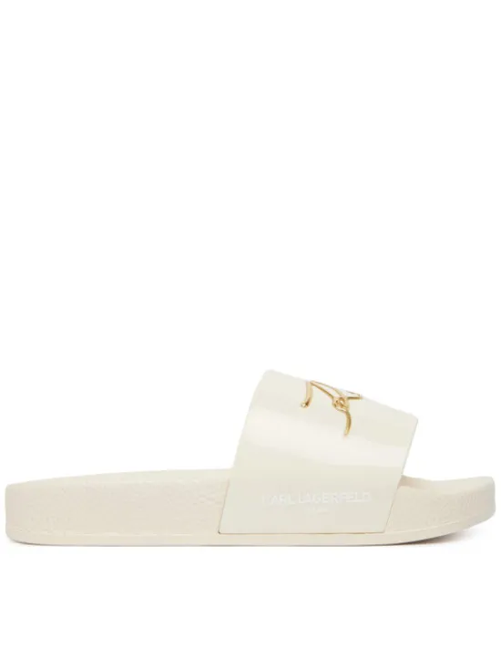 KARL LAGERFELD Klapki Z31174 M Biały