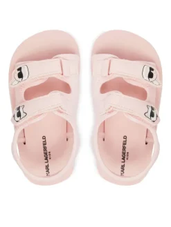 KARL LAGERFELD Sandały Z31183 M Różowy
