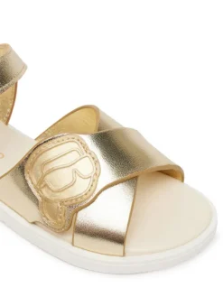 KARL LAGERFELD Sandały Z31256 M Złoty