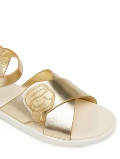 KARL LAGERFELD Sandały Z31256 S Złoty