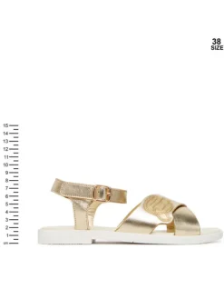 KARL LAGERFELD Sandały Z31256 S Złoty