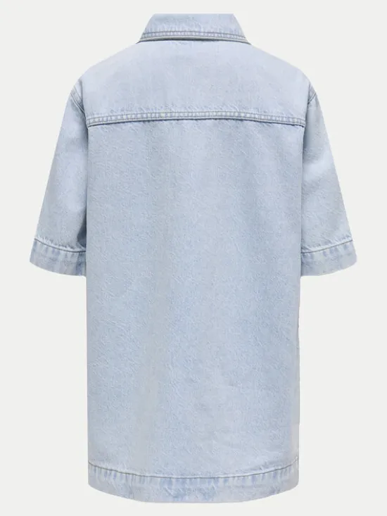 Kids ONLY Sukienka jeansowa Sophie 15344561 Niebieski Oversize