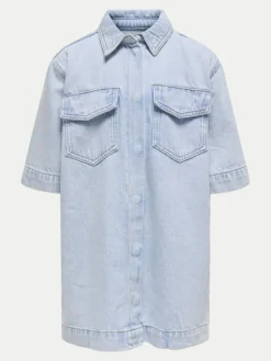 Kids ONLY Sukienka jeansowa Sophie 15344561 Niebieski Oversize