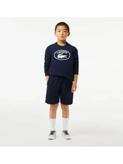 Lacoste Szorty sportowe GJ9733 Granatowy Regular Fit