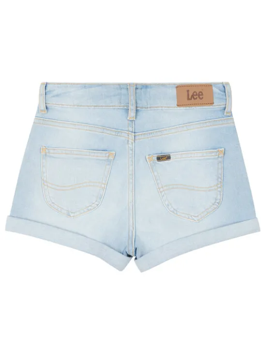Lee Szorty jeansowe Carol LEG5067 Niebieski Regular Fit