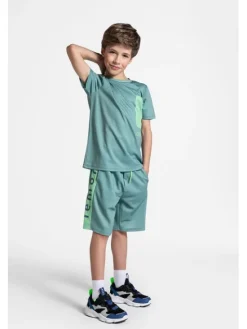 Lemon Explore Szorty WL5120502ACB-012 Zielony Regular Fit
