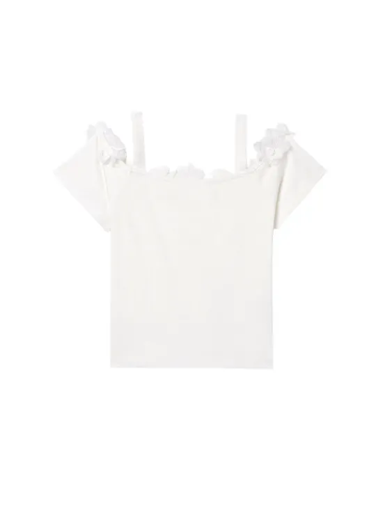 Mayoral Bluzka 6003 Écru Regular Fit