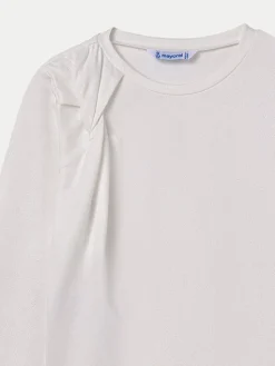 Mayoral Bluzka 7007 Écru Regular Fit