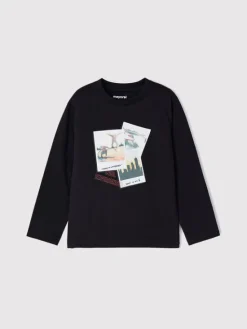 Mayoral Bluzka 4022 Czarny Regular Fit