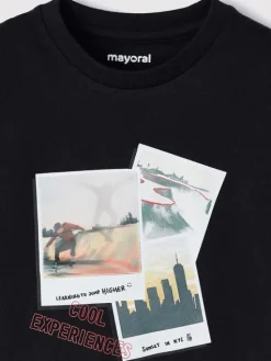 Mayoral Bluzka 4022 Czarny Regular Fit