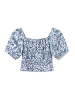 Mayoral Bluzka 6025 Niebieski Regular Fit