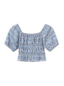 Mayoral Bluzka 6025 Niebieski Regular Fit