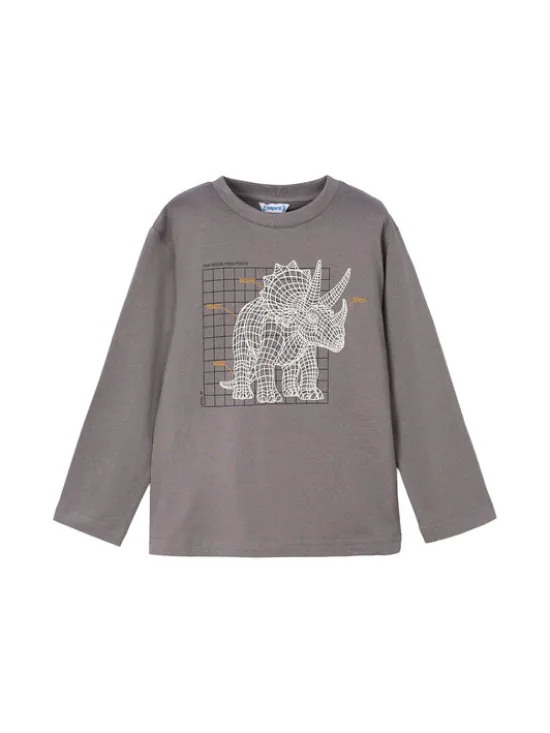 Mayoral Bluzka 4088 Szary Regular Fit