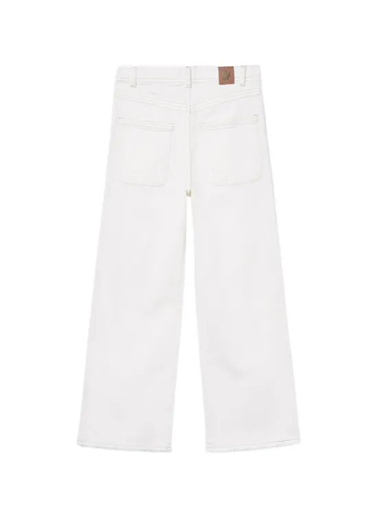 Mayoral Jeansy 6549 Kremowy Regular Fit