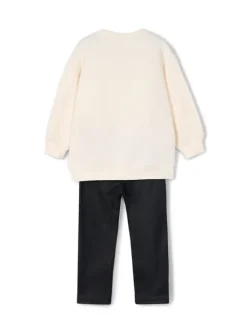Mayoral Komplet bluza i legginsy 4727 Beżowy Regular Fit