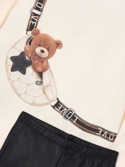 Mayoral Komplet bluza i legginsy 4727 Beżowy Regular Fit